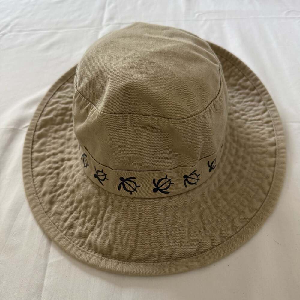 DPC Dorfman Pacific Co Turtle Khaki Cotton Sun Hat